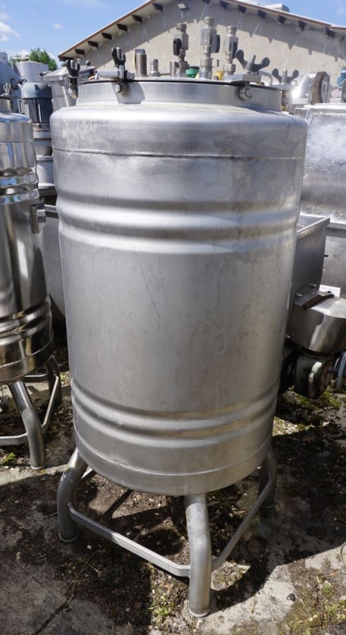 Behälter 180 Liter aus V2A, temperierbar, gebraucht