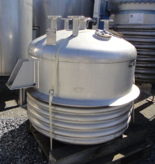 Druckbehälter 1.200 Liter aus V4A, gebraucht, temperierbar