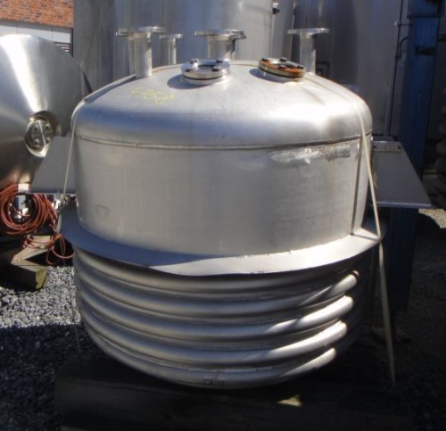 Druckbehälter 1.200 Liter aus V4A, gebraucht, temperierbar
