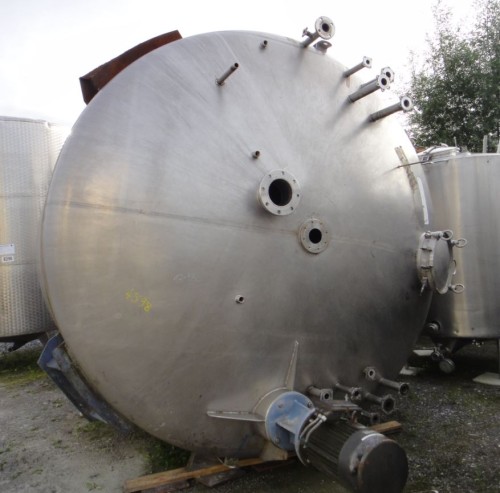 Behälter 21.500 Liter aus V4A, gebraucht, einwandig, temperierbar