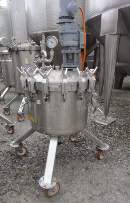 Druckbehälter 192 Liter aus V4A, gebraucht, temperierbar