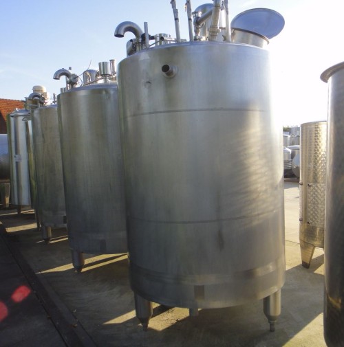 Behälter 1.200 Liter aus V2A, gebraucht, temperierbar, isoliert