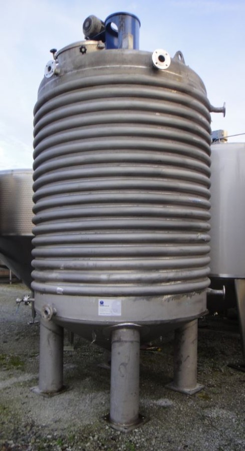 Behälter 8.800 Liter aus V4A, gebraucht, temperierbar