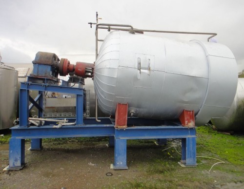 Behälter 5.000 Liter aus V4A, gebraucht, isoliert, temperierbar