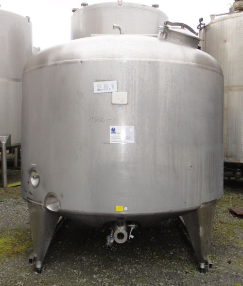 Behälter 6.000 Liter aus V2A, gebraucht, temperierbar, isoliert