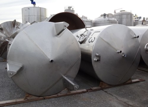 Doppelkammertank 8.000 Liter aus V2A, gebraucht, einwandig