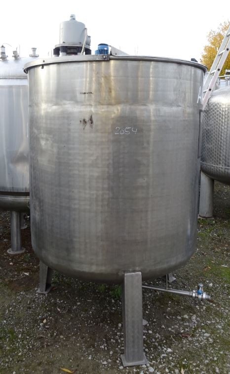 Behälter 1.500 Liter aus V2A, gebraucht, einwandig