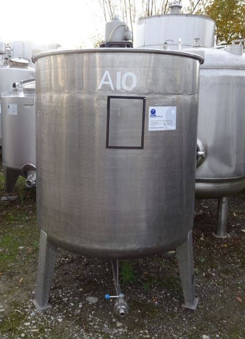Behälter 1.500 Liter aus V2A, gebraucht, einwandig
