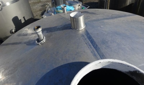 Behälter 4.500 Liter aus V2A, gebraucht, einwandig