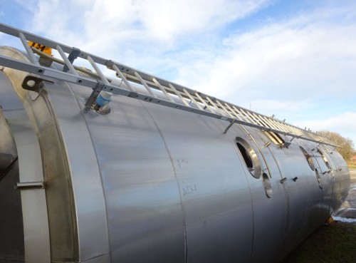 5-Kammer Behälter 95.000 Liter aus V2a, isoliert, gebraucht