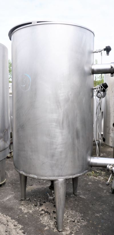 Behälter 1.000 Liter aus V2A einwandig, gebraucht