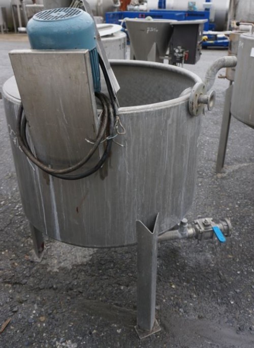 Behälter 250 Liter aus V4A, einwandig, gebraucht