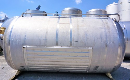 Druckbehälter 18.430 Liter aus V2A einwandig, temperierbar, gebraucht