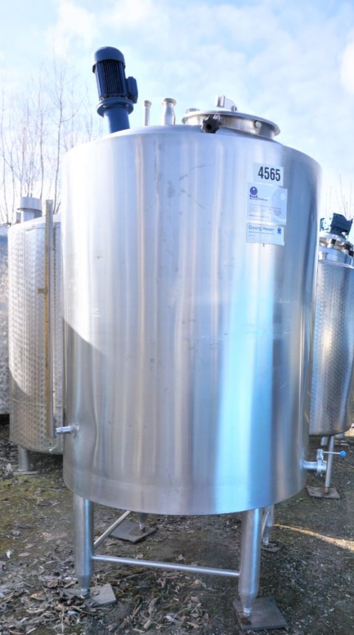 Behälter 1.200 Liter aus V2A isoliert, temperierbar, gebraucht