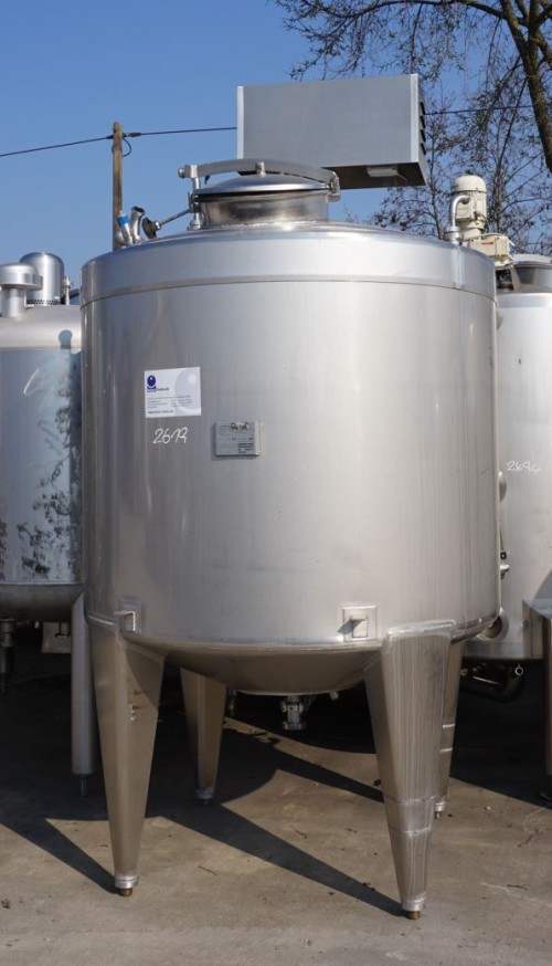 Behälter 1.800 Liter aus V2A isoliert, temperierbar, gebraucht