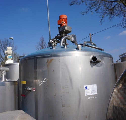 Behälter 4.000 Liter aus V4A isoliert, gebraucht