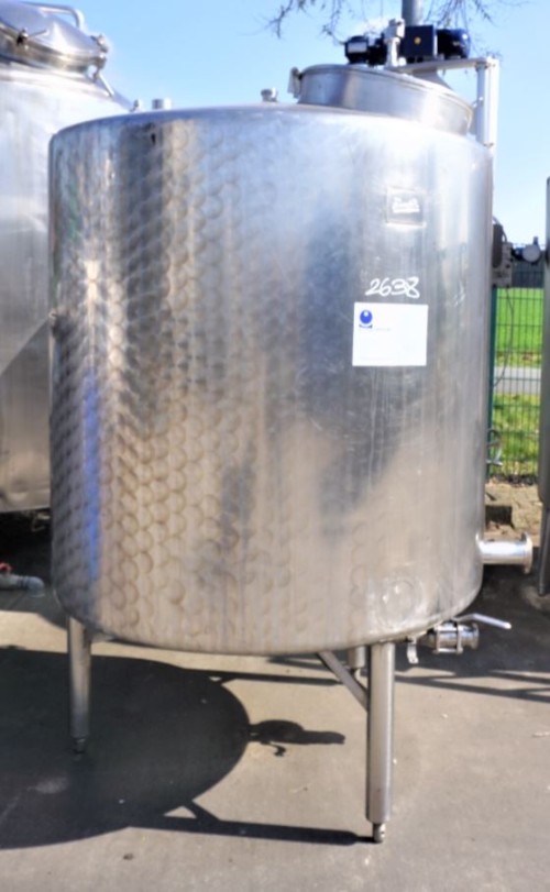 Behälter 1.700 Liter aus V2A einwandig, gebraucht