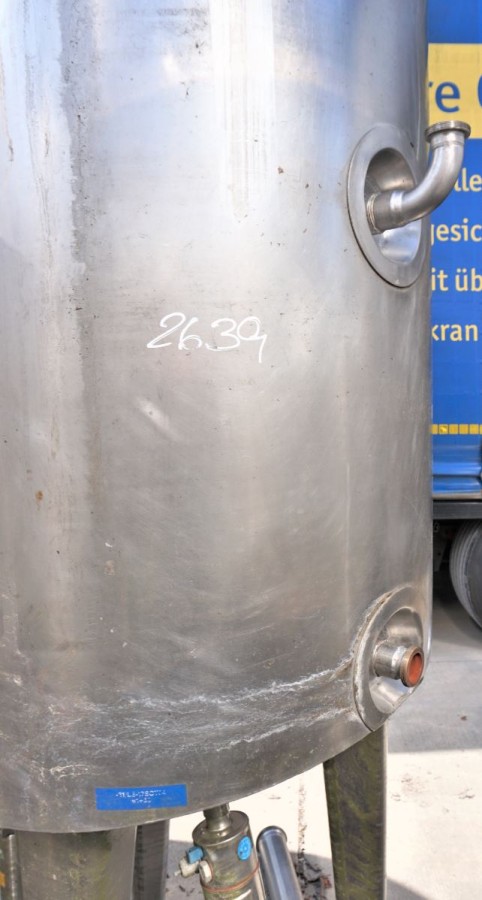 Behälter 600 Liter aus V2A isoliert, temperierbar, gebraucht