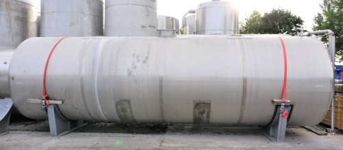 Behälter 40.000 Liter aus V2A einwandig, gebraucht
Bauform: liegend