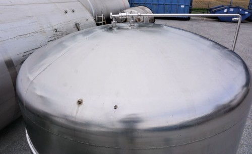 Behälter 7.226 Liter aus V2A, einwandig, temperierbar, gebraucht