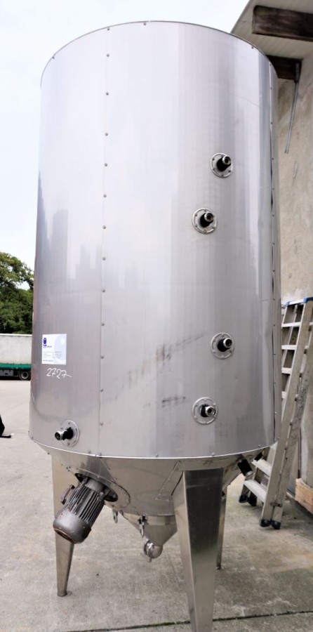 Behälter 3.000 Liter aus V2A, isoliert, kühlbar, gebraucht