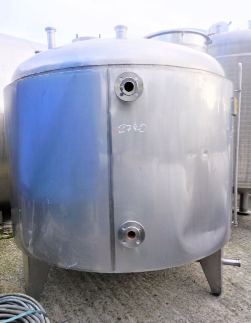 Behälter 3.790 Liter aus V2A isoliert, temperierbar, gebraucht