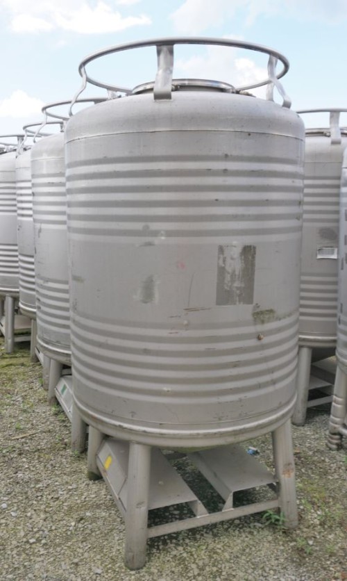 Container 1.000 Liter aus V4A einwandig, gebraucht