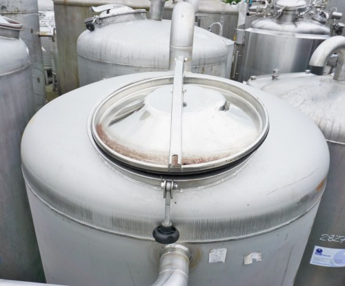 Behälter 1.350 Liter aus V4A einwandig, gebraucht