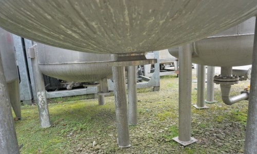 Behälter 1.300 Liter aus V4A einwandig, gebraucht