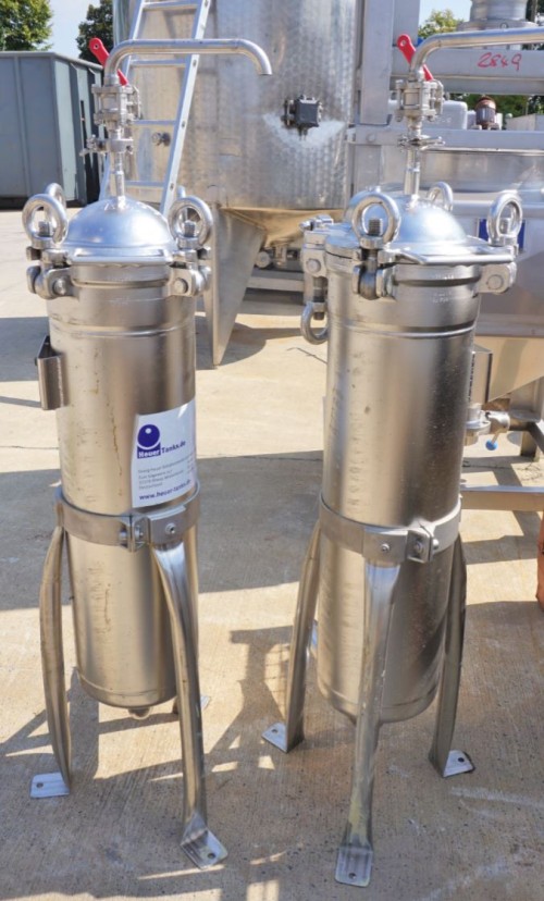 Filter 27,5 Liter aus V4A, gebraucht