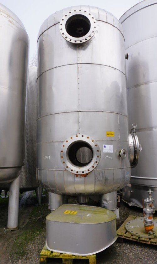 Druckbehälter 11.435 Liter aus V4A. isoliert, gebraucht