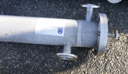 Rohrbündelwärmetauscher / Kondensator aus V4A, gebraucht