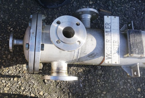 Rohrbündelwärmetauscher / Kondensator aus V4A, gebraucht