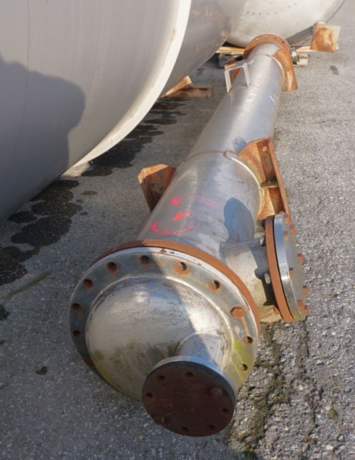Rohrbündelwärmetauscher 37 qm aus V4A, gebraucht