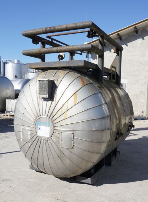 Druckbehälter 4.000 Liter aus V4A temperierbar, isoliert, gebraucht