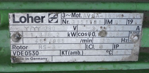 Rührwerk 1,3 / 6,2 kW, gebraucht
