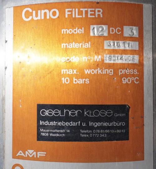 Filterbehälter 70 Liter aus V4A, gebraucht