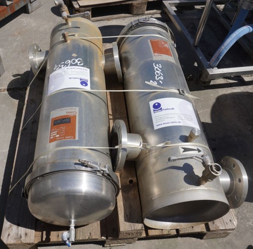 Filterbehälter 70 Liter aus V4A, gebraucht