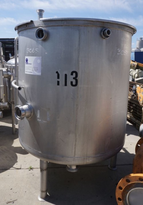 Behälter 1.000 Liter aus V2A, einwandig, gebraucht