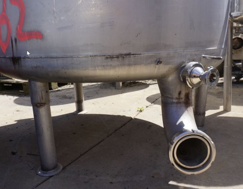 Behälter 1.000 Liter aus V2A, einwandig, gebraucht