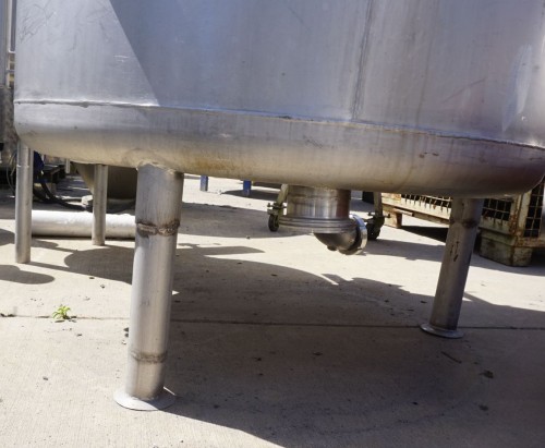 Behälter 1.000 Liter aus V2A, einwandig, gebraucht