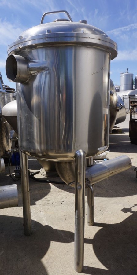 Behälter 150 Liter aus V2A, einwandig, gebraucht