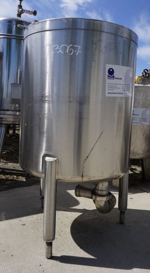 Behälter 250 Liter aus V2A, einwandig, gebraucht