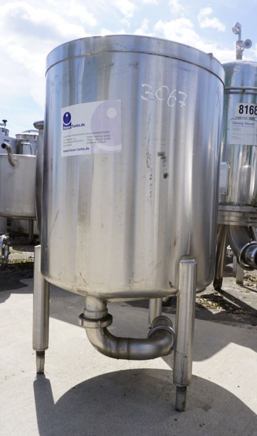 Behälter 250 Liter aus V2A, einwandig, gebraucht