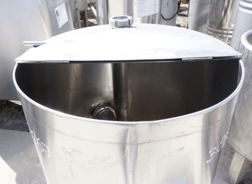 Behälter 250 Liter aus V2A, einwandig, gebraucht
