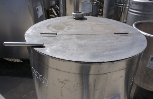 Behälter 250 Liter aus V2A, einwandig, gebraucht
