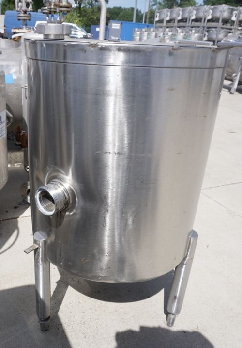Behälter 250 Liter aus V2A, einwandig, gebraucht