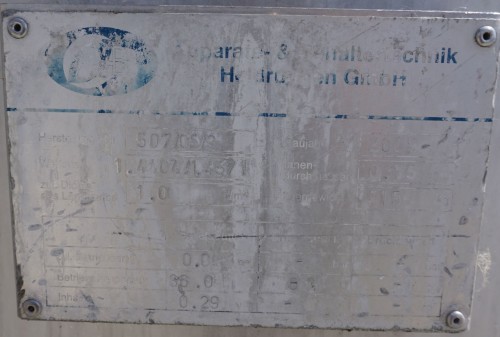 Behälter 290 Liter aus V2A, einwandig, gebraucht