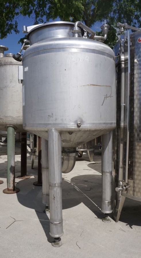 Behälter 290 Liter aus V2A, einwandig, gebraucht
