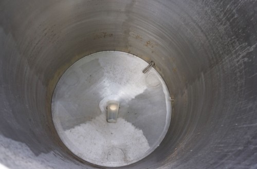 Behälter 500 Liter aus V2A, einwandig, gebraucht